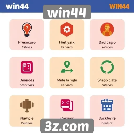 Análise das funcionalidades do site win44