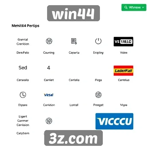 Comparação de métodos de pagamento disponíveis no Win44