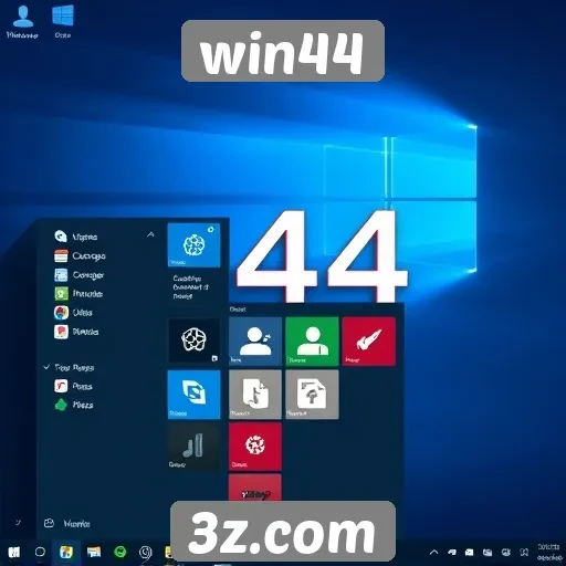 Interface do usuário do win44 é intuitiva e moderna
