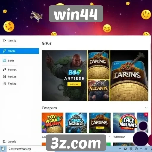 Análise das funcionalidades do site de jogos Win44
