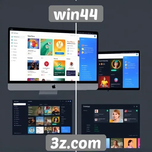 A evolução da interface do site Win44